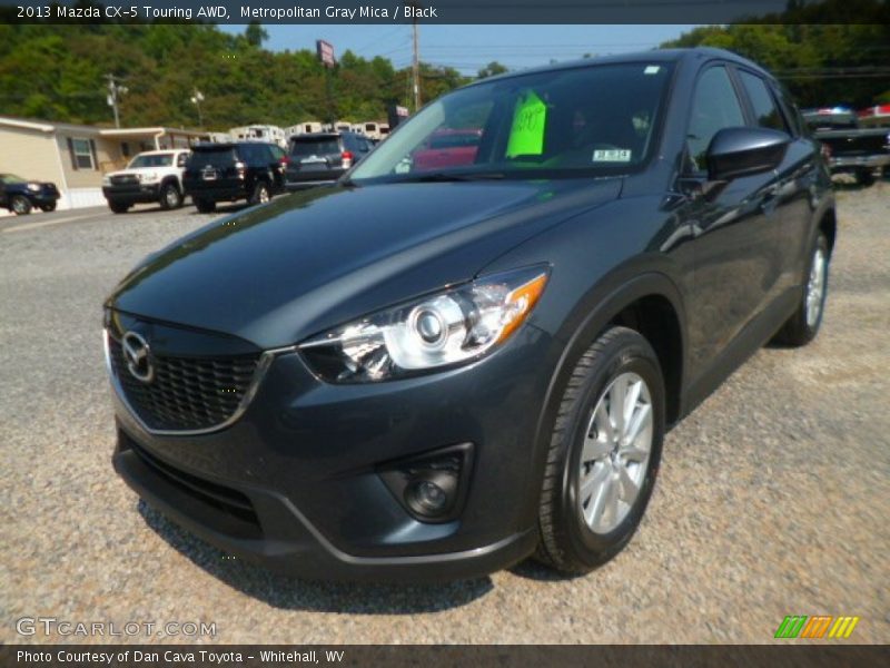 Metropolitan Gray Mica / Black 2013 Mazda CX-5 Touring AWD