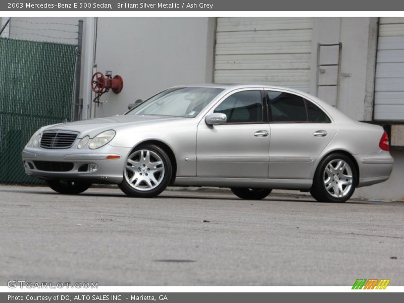 Front 3/4 View of 2003 E 500 Sedan