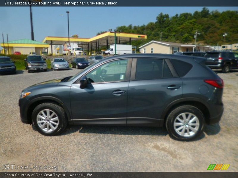 Metropolitan Gray Mica / Black 2013 Mazda CX-5 Touring AWD