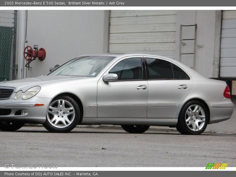 Brilliant Silver Metallic / Ash Grey 2003 Mercedes-Benz E 500 Sedan