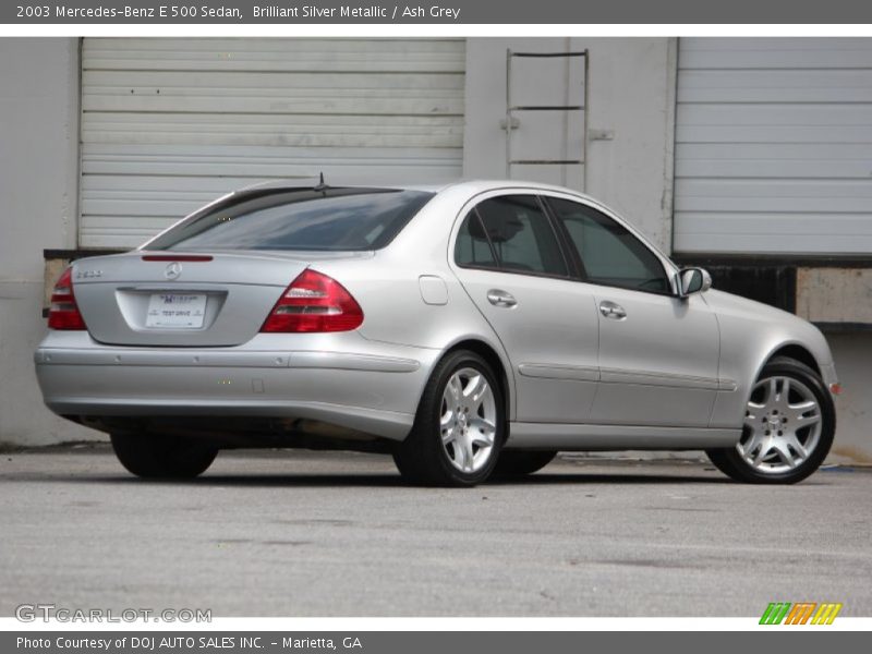 Brilliant Silver Metallic / Ash Grey 2003 Mercedes-Benz E 500 Sedan