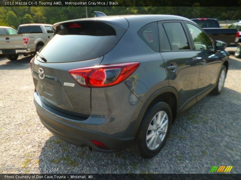 Metropolitan Gray Mica / Black 2013 Mazda CX-5 Touring AWD