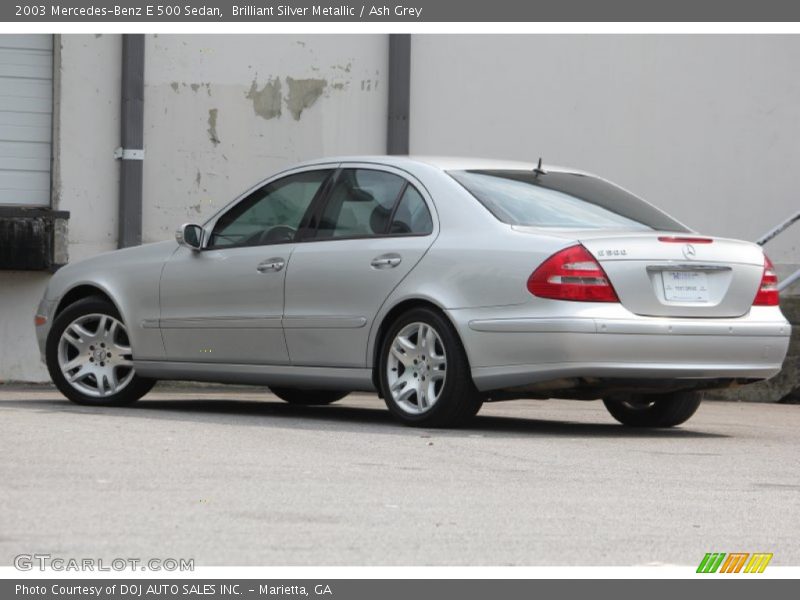 Brilliant Silver Metallic / Ash Grey 2003 Mercedes-Benz E 500 Sedan