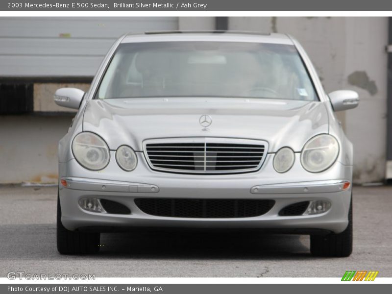 Brilliant Silver Metallic / Ash Grey 2003 Mercedes-Benz E 500 Sedan