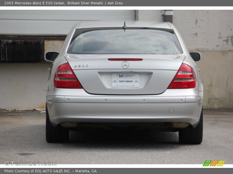 Brilliant Silver Metallic / Ash Grey 2003 Mercedes-Benz E 500 Sedan