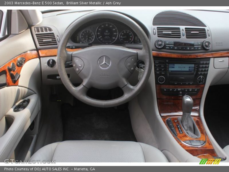Brilliant Silver Metallic / Ash Grey 2003 Mercedes-Benz E 500 Sedan