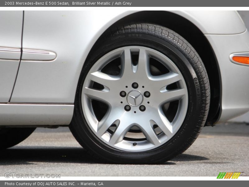 Brilliant Silver Metallic / Ash Grey 2003 Mercedes-Benz E 500 Sedan