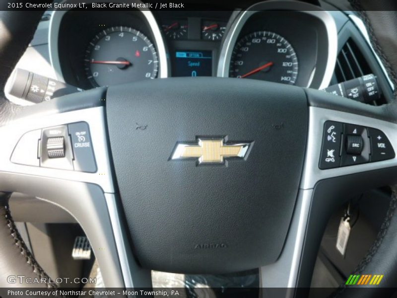 Black Granite Metallic / Jet Black 2015 Chevrolet Equinox LT