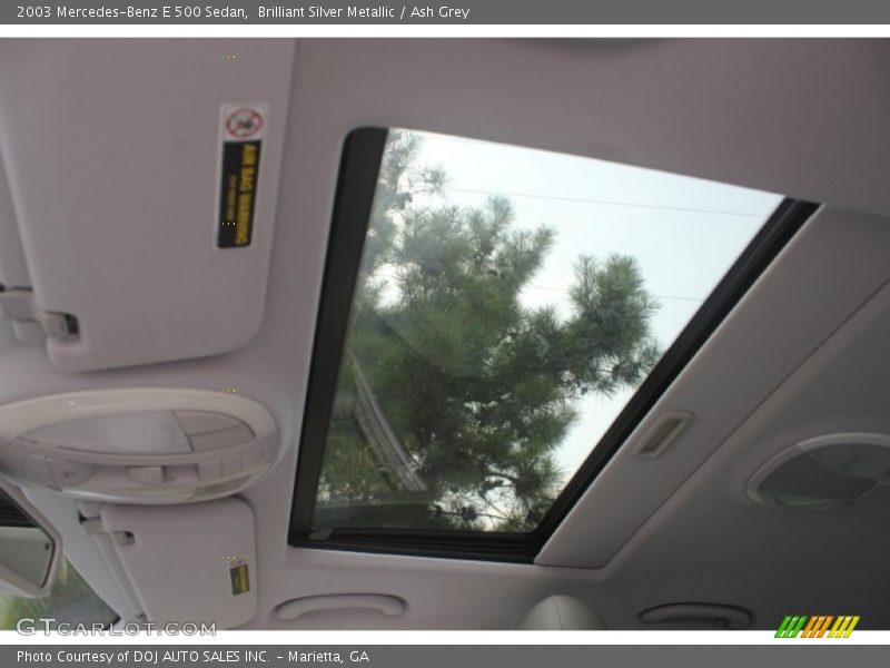 Brilliant Silver Metallic / Ash Grey 2003 Mercedes-Benz E 500 Sedan