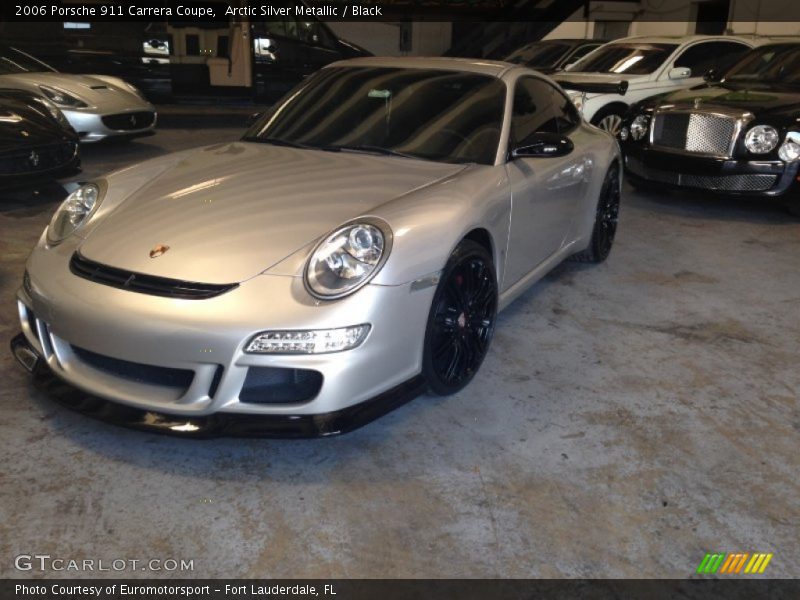 Arctic Silver Metallic / Black 2006 Porsche 911 Carrera Coupe