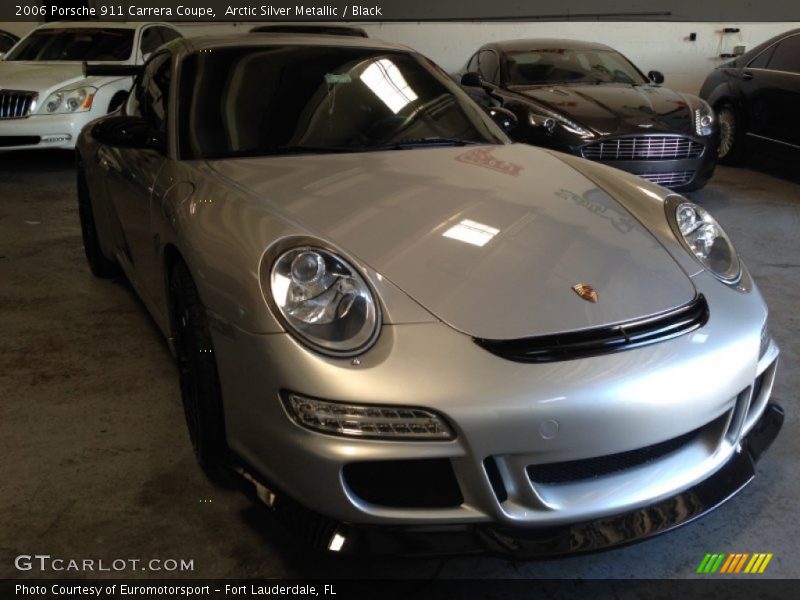 Arctic Silver Metallic / Black 2006 Porsche 911 Carrera Coupe