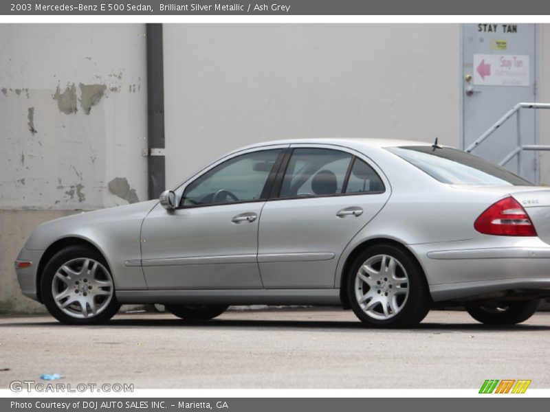 Brilliant Silver Metallic / Ash Grey 2003 Mercedes-Benz E 500 Sedan