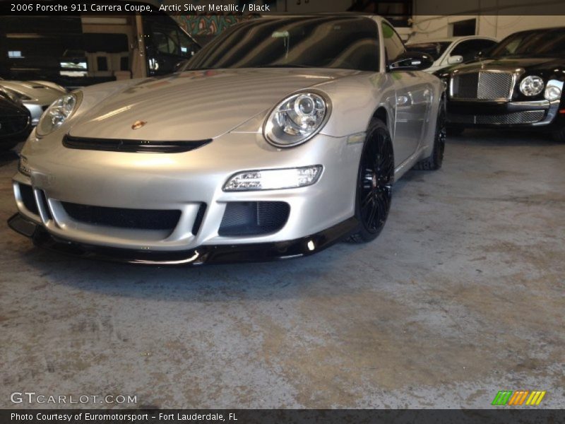 Arctic Silver Metallic / Black 2006 Porsche 911 Carrera Coupe