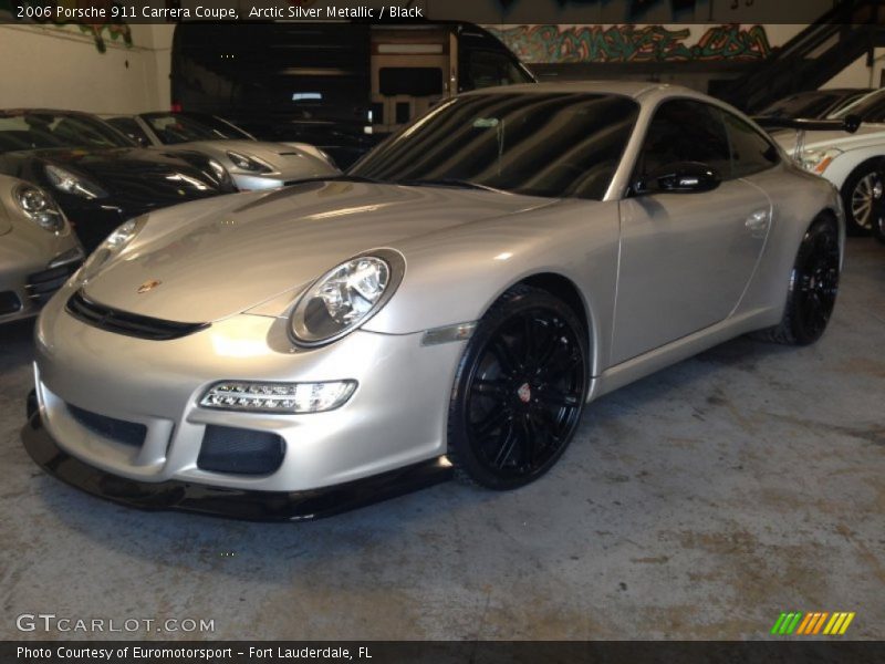Arctic Silver Metallic / Black 2006 Porsche 911 Carrera Coupe