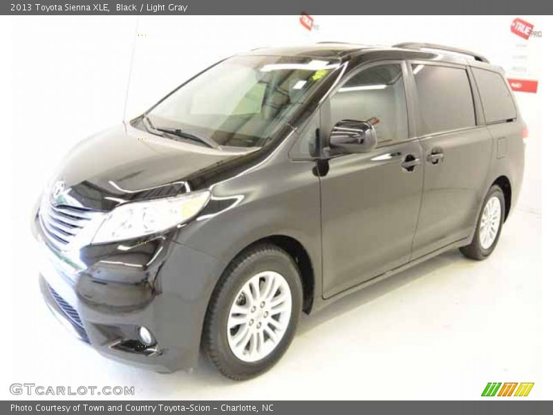 Black / Light Gray 2013 Toyota Sienna XLE