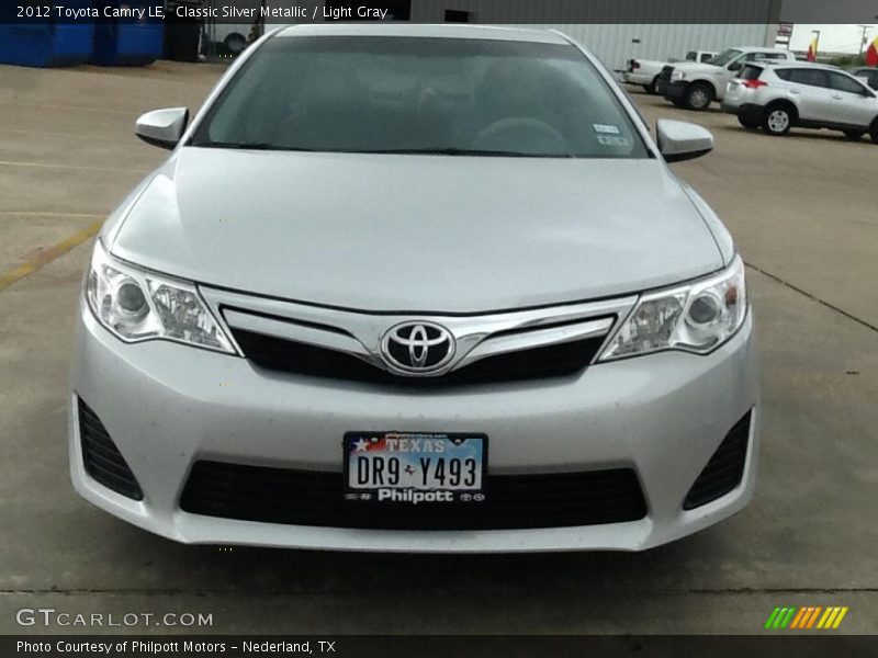 Classic Silver Metallic / Light Gray 2012 Toyota Camry LE