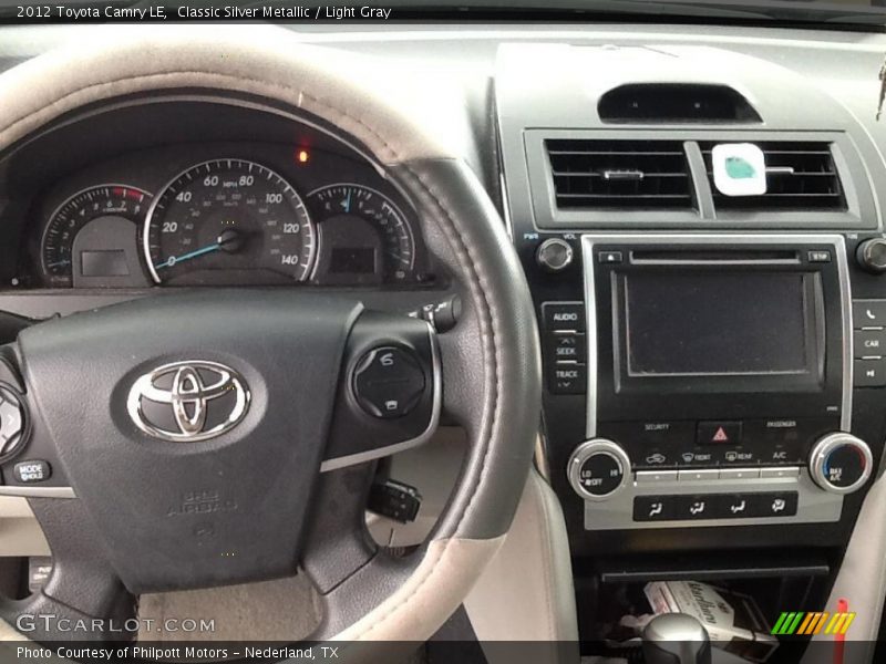 Classic Silver Metallic / Light Gray 2012 Toyota Camry LE