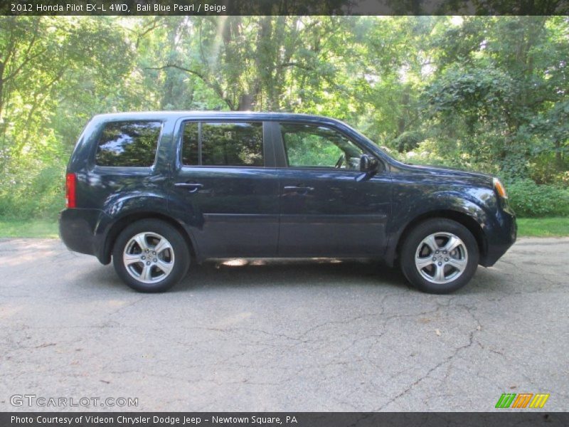 Bali Blue Pearl / Beige 2012 Honda Pilot EX-L 4WD