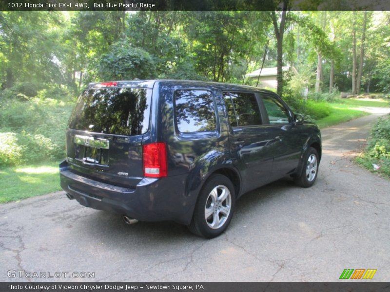Bali Blue Pearl / Beige 2012 Honda Pilot EX-L 4WD
