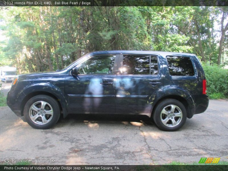 Bali Blue Pearl / Beige 2012 Honda Pilot EX-L 4WD