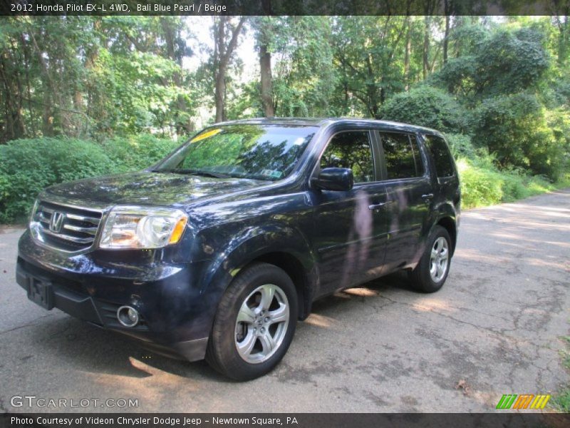 Bali Blue Pearl / Beige 2012 Honda Pilot EX-L 4WD