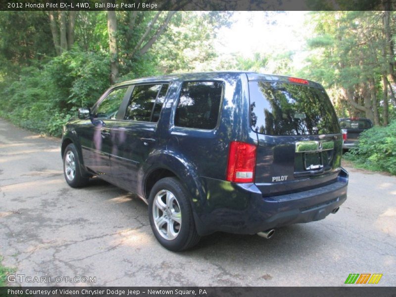 Bali Blue Pearl / Beige 2012 Honda Pilot EX-L 4WD