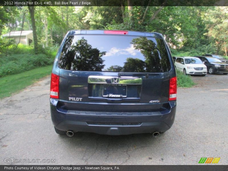 Bali Blue Pearl / Beige 2012 Honda Pilot EX-L 4WD