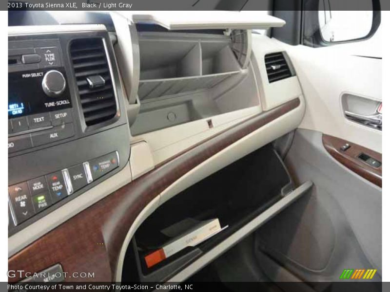 Black / Light Gray 2013 Toyota Sienna XLE