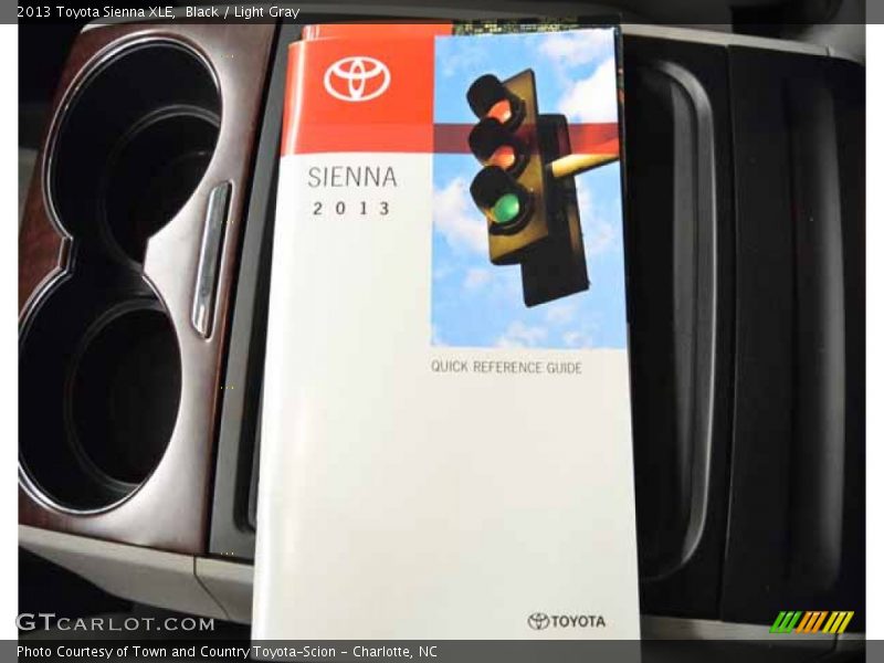Black / Light Gray 2013 Toyota Sienna XLE
