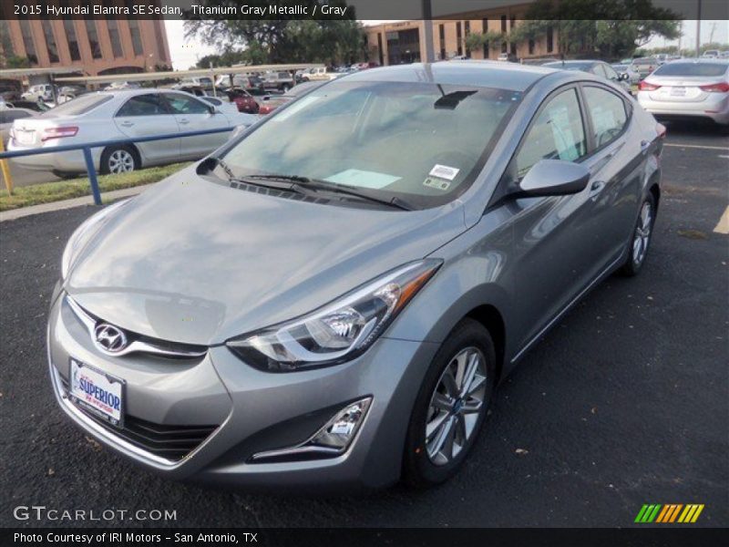 Titanium Gray Metallic / Gray 2015 Hyundai Elantra SE Sedan