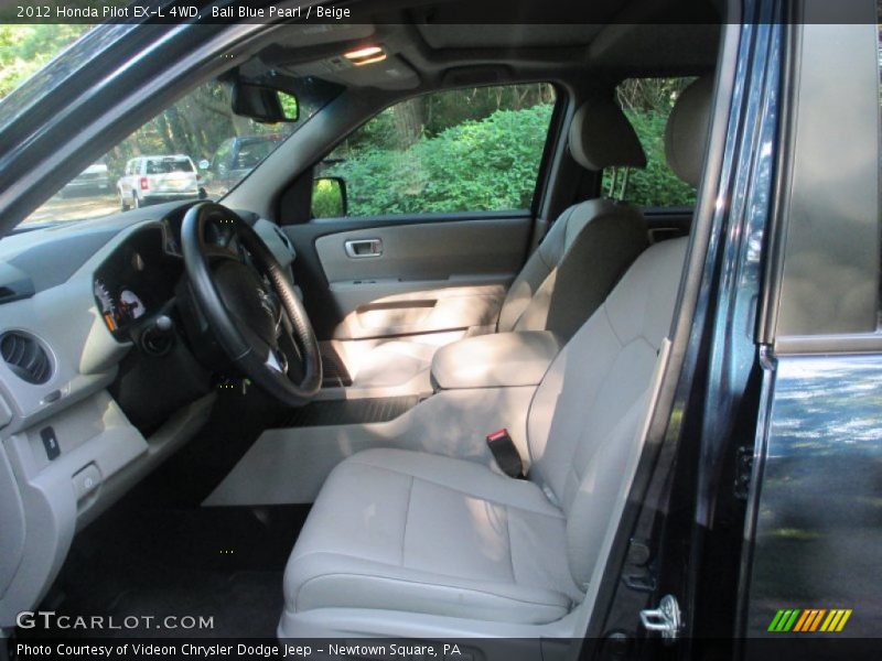 Bali Blue Pearl / Beige 2012 Honda Pilot EX-L 4WD