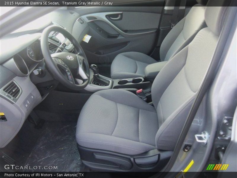 Titanium Gray Metallic / Gray 2015 Hyundai Elantra SE Sedan