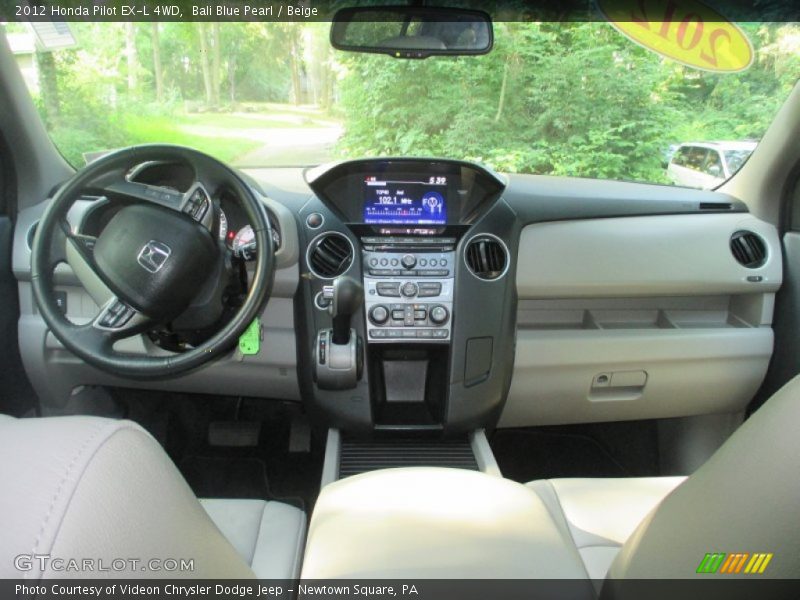Bali Blue Pearl / Beige 2012 Honda Pilot EX-L 4WD
