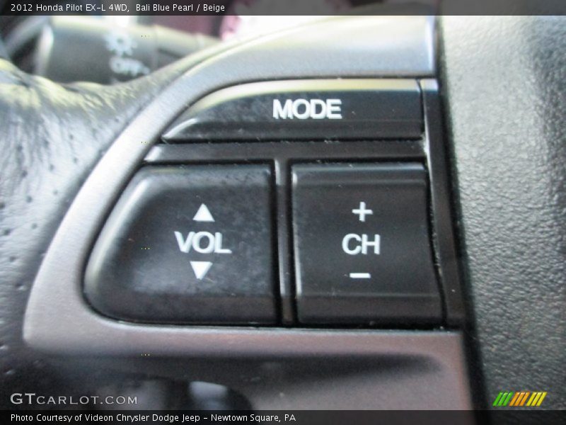 Bali Blue Pearl / Beige 2012 Honda Pilot EX-L 4WD