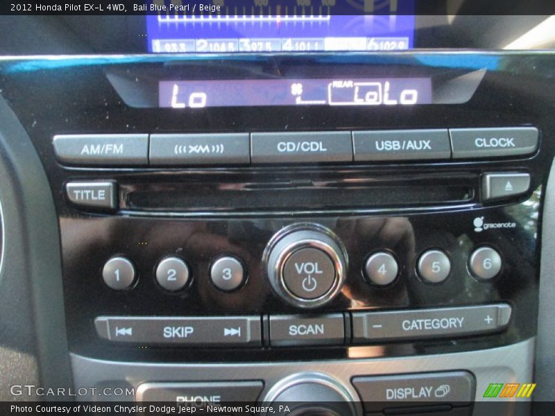 Bali Blue Pearl / Beige 2012 Honda Pilot EX-L 4WD