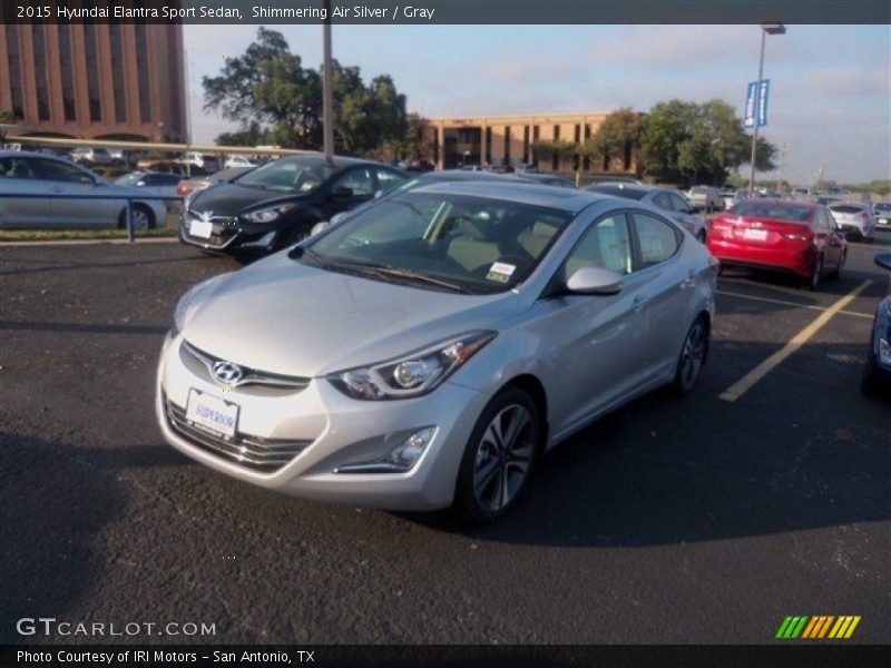 Shimmering Air Silver / Gray 2015 Hyundai Elantra Sport Sedan