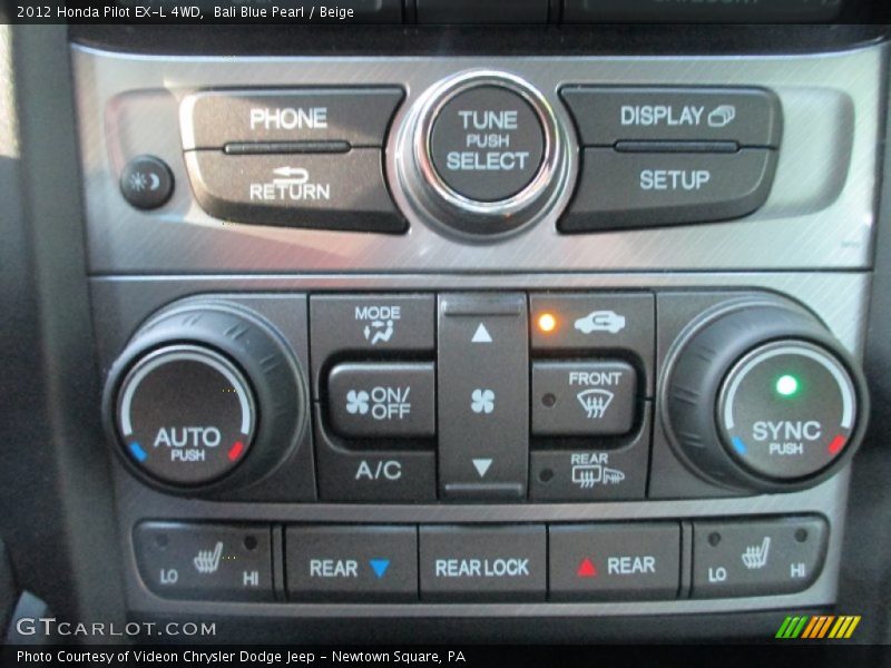 Bali Blue Pearl / Beige 2012 Honda Pilot EX-L 4WD