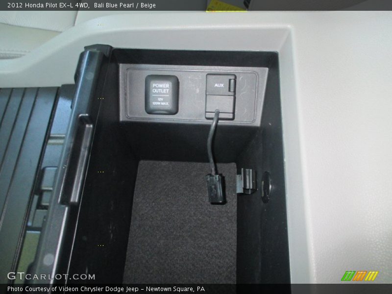 Bali Blue Pearl / Beige 2012 Honda Pilot EX-L 4WD
