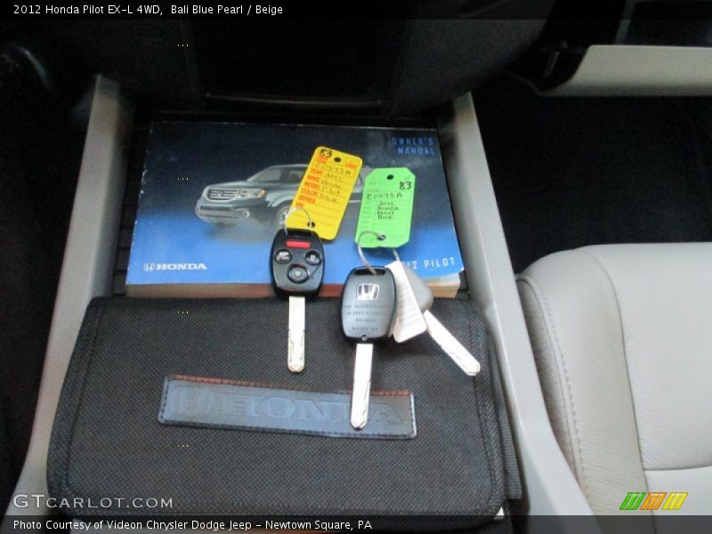 Bali Blue Pearl / Beige 2012 Honda Pilot EX-L 4WD