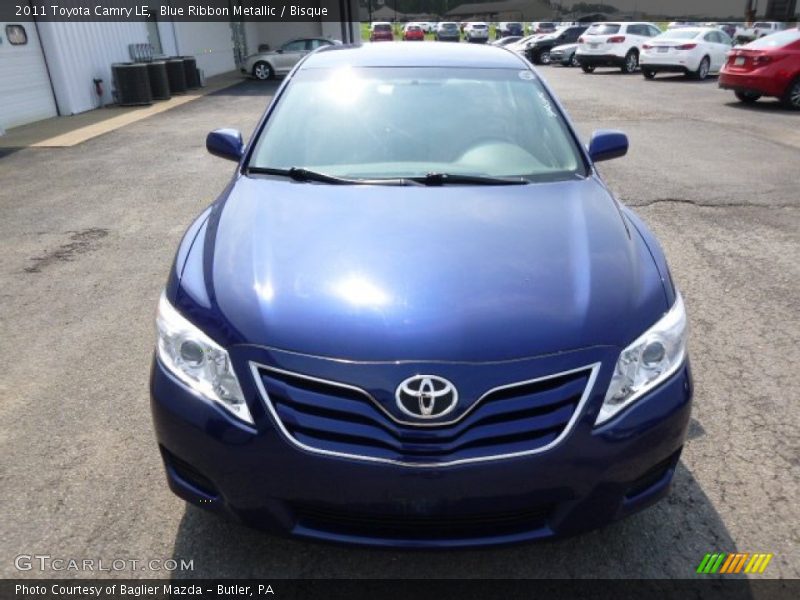 Blue Ribbon Metallic / Bisque 2011 Toyota Camry LE