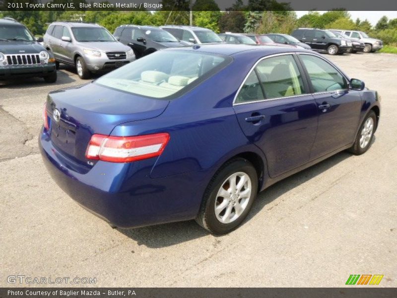 Blue Ribbon Metallic / Bisque 2011 Toyota Camry LE
