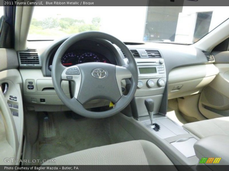 Blue Ribbon Metallic / Bisque 2011 Toyota Camry LE