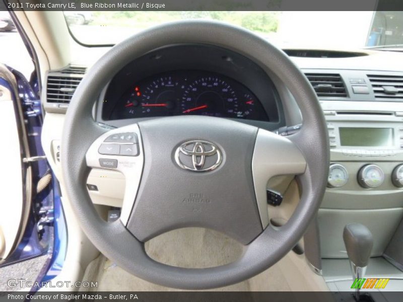 Blue Ribbon Metallic / Bisque 2011 Toyota Camry LE