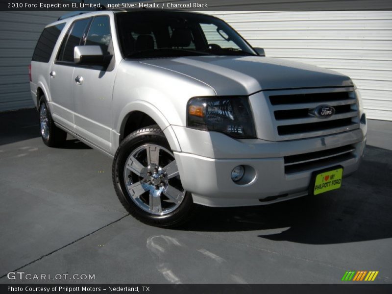 Ingot Silver Metallic / Charcoal Black 2010 Ford Expedition EL Limited