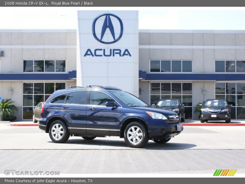 Royal Blue Pearl / Black 2008 Honda CR-V EX-L