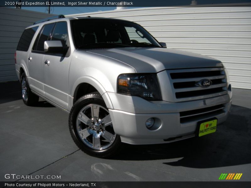 Ingot Silver Metallic / Charcoal Black 2010 Ford Expedition EL Limited