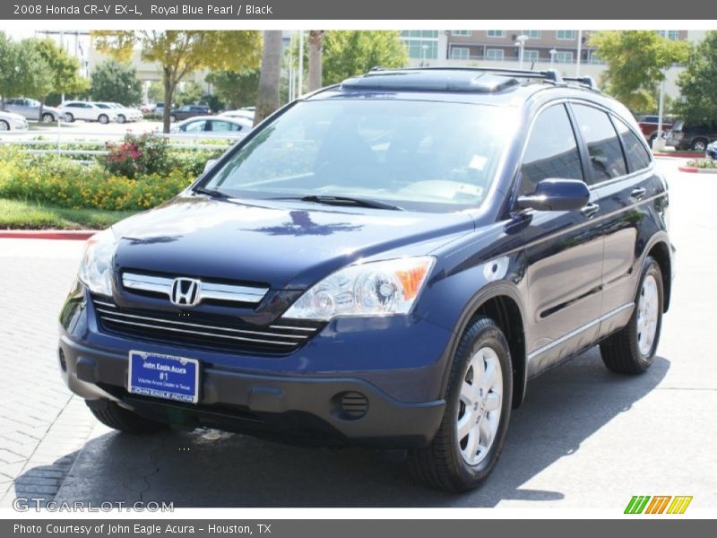 Royal Blue Pearl / Black 2008 Honda CR-V EX-L