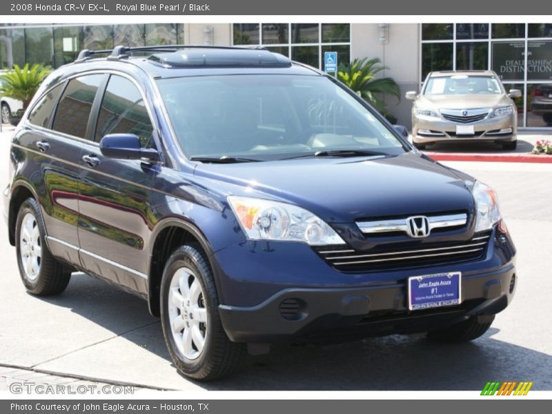 Royal Blue Pearl / Black 2008 Honda CR-V EX-L
