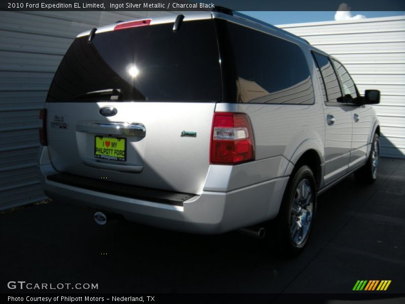 Ingot Silver Metallic / Charcoal Black 2010 Ford Expedition EL Limited