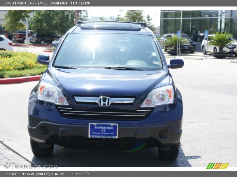 Royal Blue Pearl / Black 2008 Honda CR-V EX-L